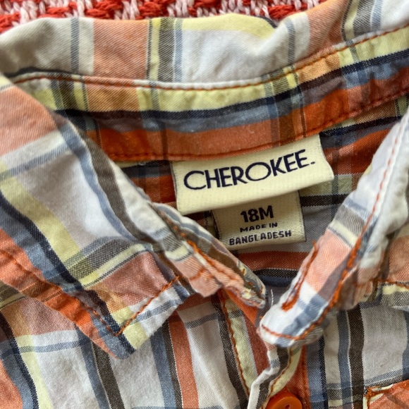 Lot of 3 plaid short sleeved button-down collared shirt for 18-24 months - Picture 10 of 10